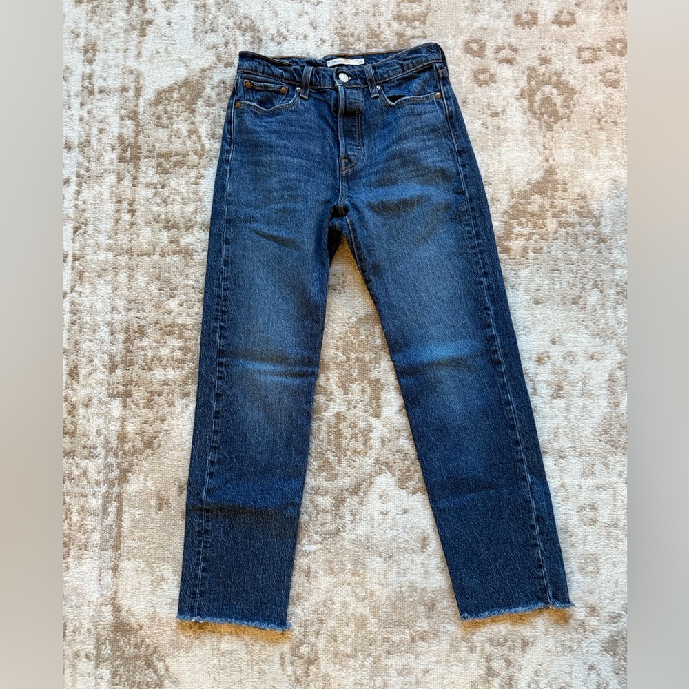 Levi's Dark Blue Straight Leg Women's Jeans